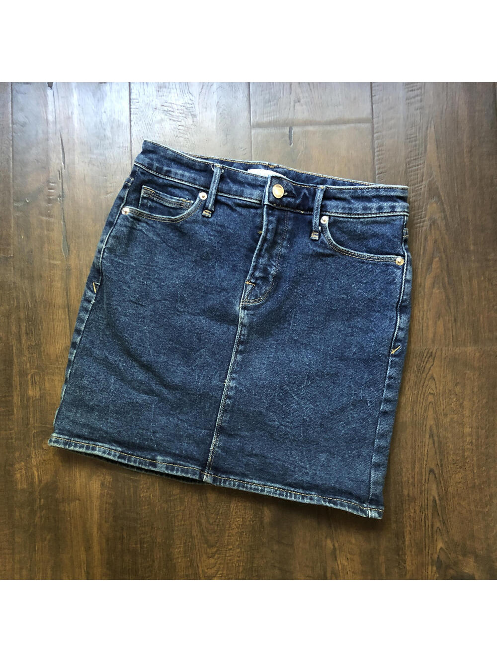 Denim Skirt by Good American The Classic Mini Skirt Sz 2 / 26